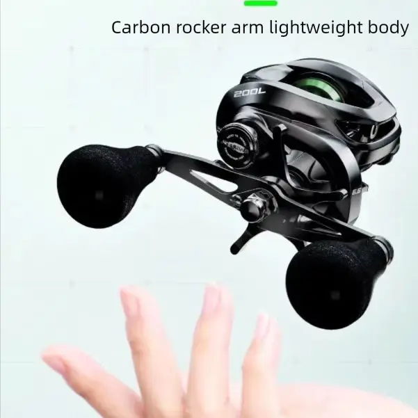 TRY&V Baitcasting Reel Long Cast Magnetic Brake, Anti-Backlash Ultra-Light, Versatile for Frog Fishing & Micro Lure Fishing