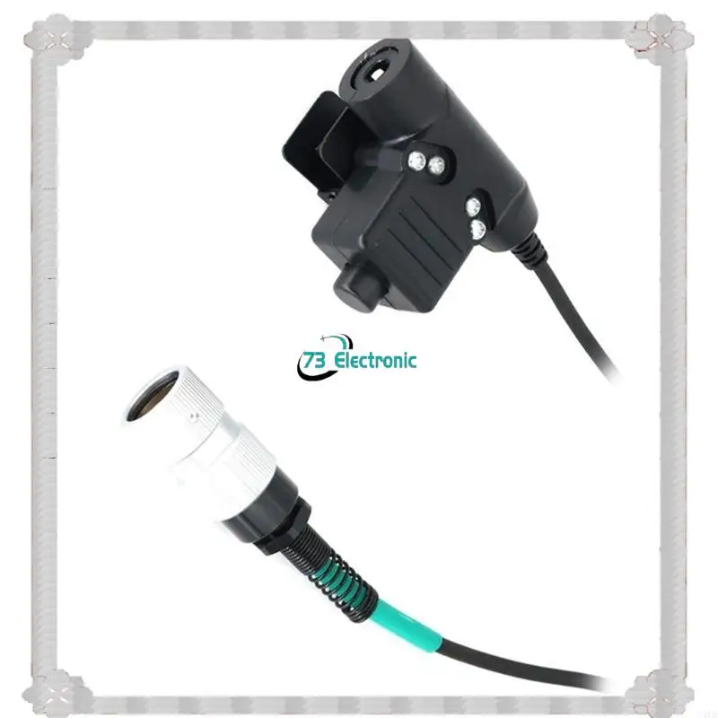 24-Hour Delivery Walkietalkie Headsets Cable With U94 PTT Adapters Push To Talking Button For PRC152 6 Pin Plug Radios