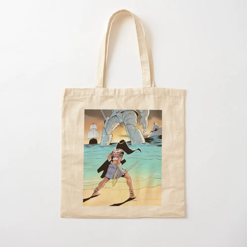 Princess vs Ares Tote Bag shopping bag logo foldable reusable bag supermarket folding shopper bags