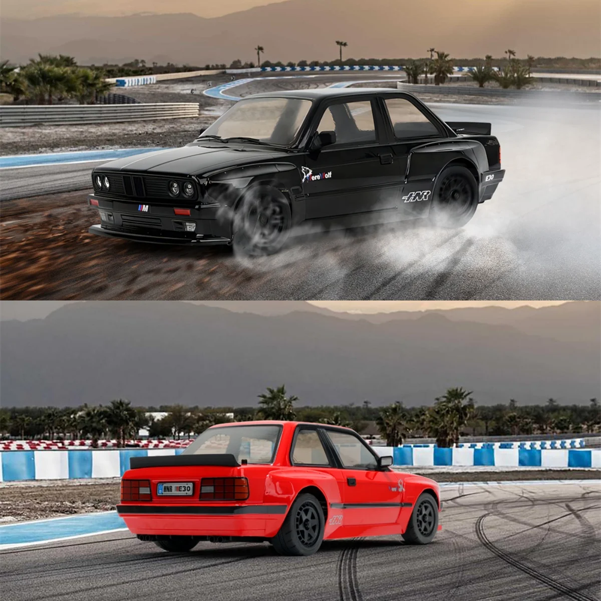 HNR H9803 بالذئب 1/10 2.4G 4WD فرش RC سيارة بجولة الانجراف على الطريق شقة تشغيل الكهربائية التحكم عن بعد سباق المركبات نموذج