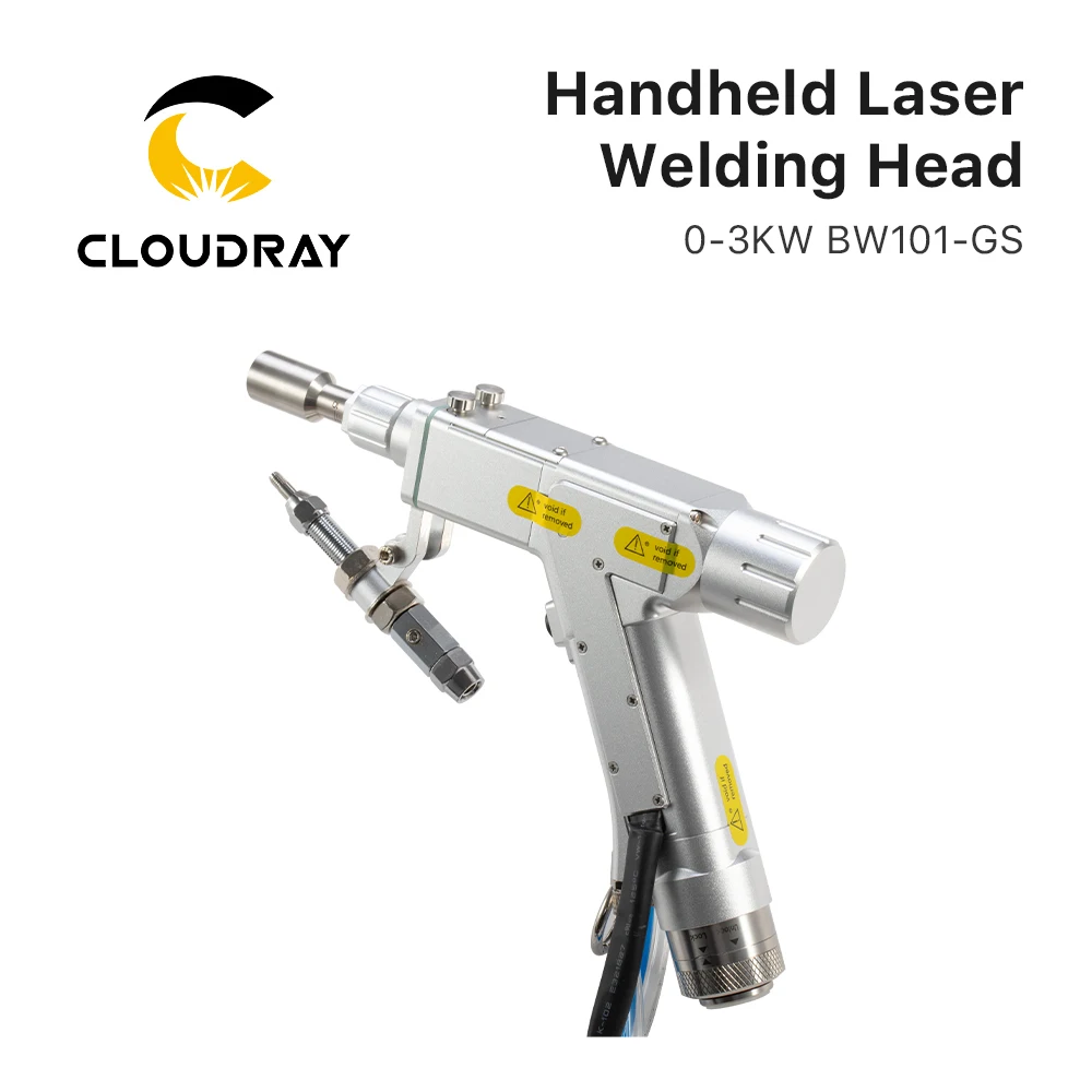 Cloudray Original Raytools Hand-held Laser Welding Head BW101-GS 0-2kW CL60mm FL125/150nn Single Axis Swing for Welding Machine