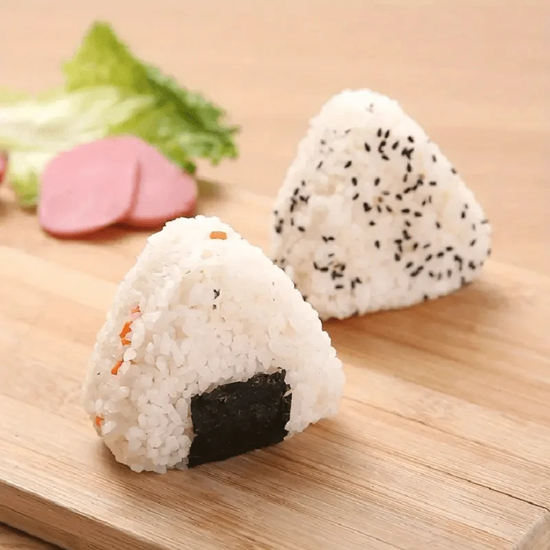 3pc Sushi Mold, Triangle Sushi Maker Mold, Creative Onigiri Mould, Food Grade Rice Ball Mould, Portable Outdoor Sushi Bento Box