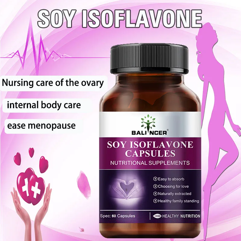 Balincer Soy Isoflavone Capsules - Women\'s Health Supplement - For Irritability and Depression - Supports Emotional Health