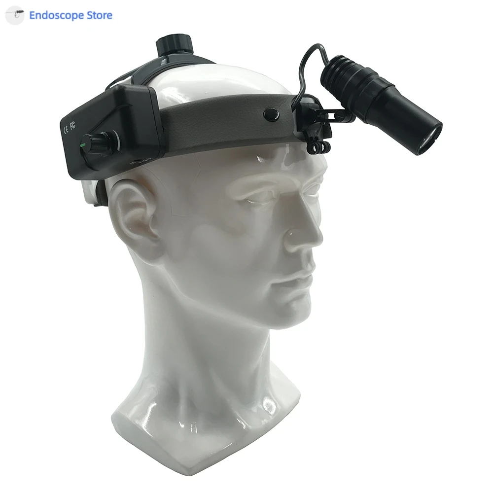 

Medical Ultralight LED Head-mounted Inspection Examination Head Light Lamp Surgery ENT Pets Veterinary Adjustable Rechargeable