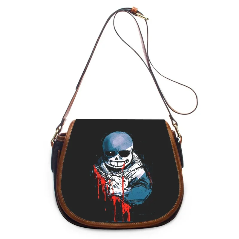 Undertale sans gra drukuj nowa moda damska torba Crossbody luksusowe torebki damskie torby torba na ramię z zamkiem błyskawicznym damska torba na ramię