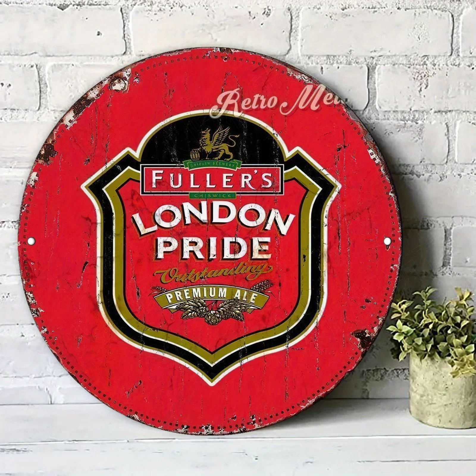 Neon Burger Diner Art Tin Sign - Vintage Durable Metal Plaque Wall Decor, Home Office Bar Man Cave Wall Art