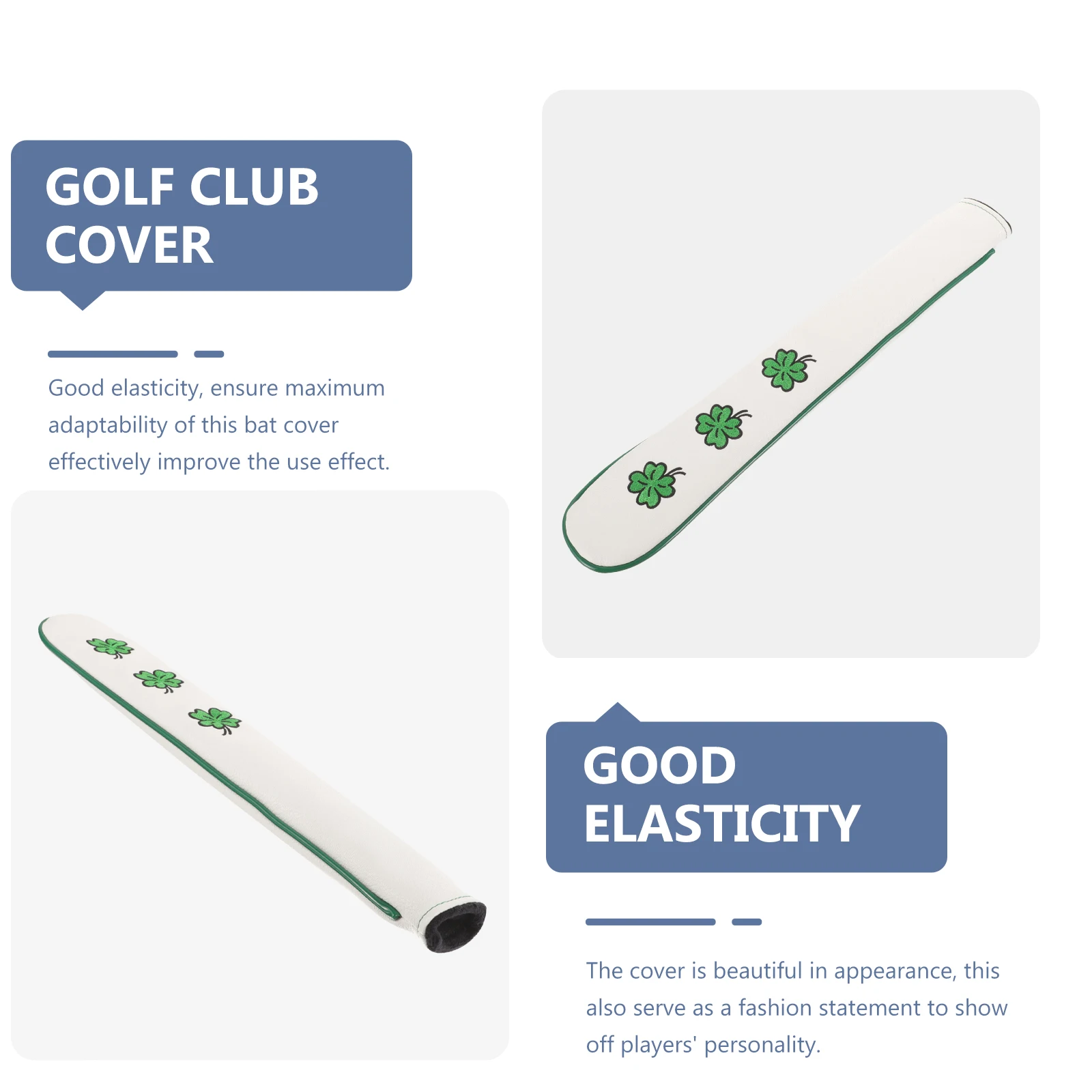 

Multifunctional Cover Golfs Accessory Baseball Sleeve Pu Club Golf Bat Protector Comfortable Material Good Elasticity