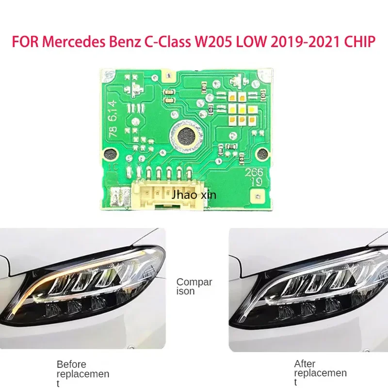 

Белый свет для Mercedes Benz C-Class W205 LOW 2019-2021 Автомобильные фары DRL Чип Балластная печатная плата Источник света Чип платы