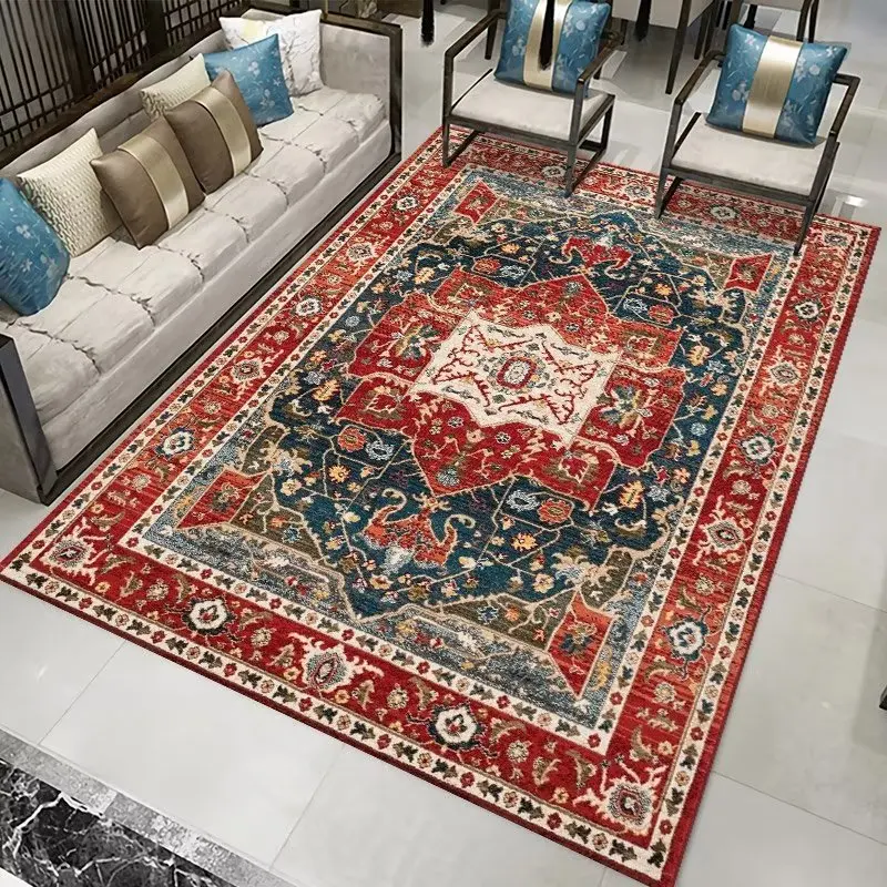 VIKAMA 1PC Vintage Persian Carpet B&B Hotel full Carpeted American Bohemian Moroccan Living Room Carpet