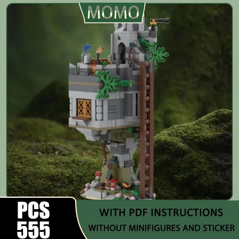 

Medieval Castle Model Moc Building Blocks Fortress Castle Model Technology Bricks DIY Assembly Holiday Construstion Toy Gifts