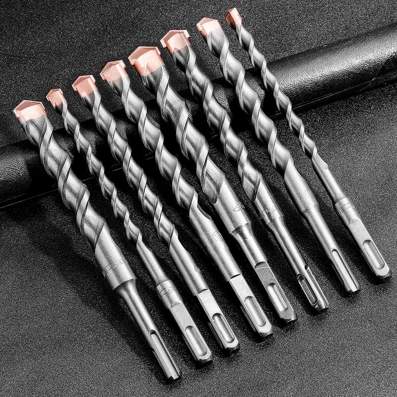 1PC Impact Hammer Drill 350mm Extended Hard Reinforced Tungsten Steel Drill Concrete Wall Tile Marble Granite Power Tool Drills