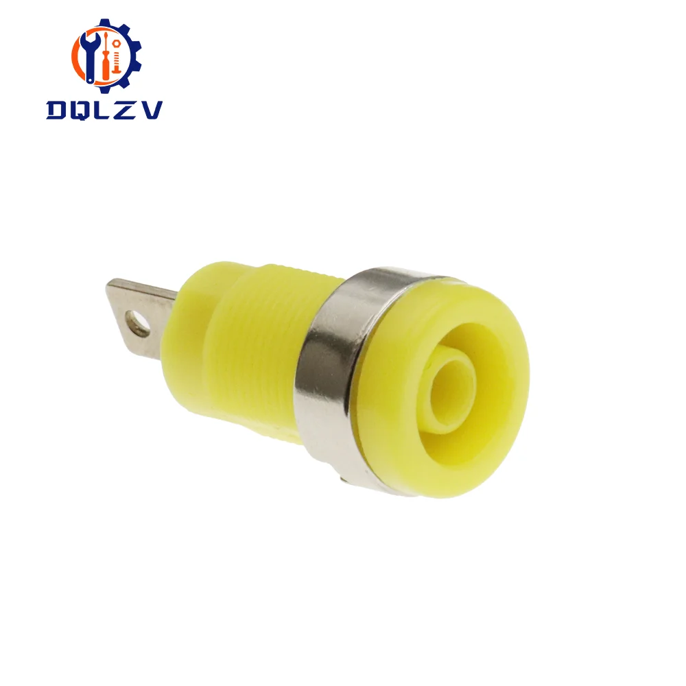 Isolierte Sicherheit 32A 4 MM Bananenklemme 6 Farben Buchse Panel Mount Buchse Binding Post Draht Stecker