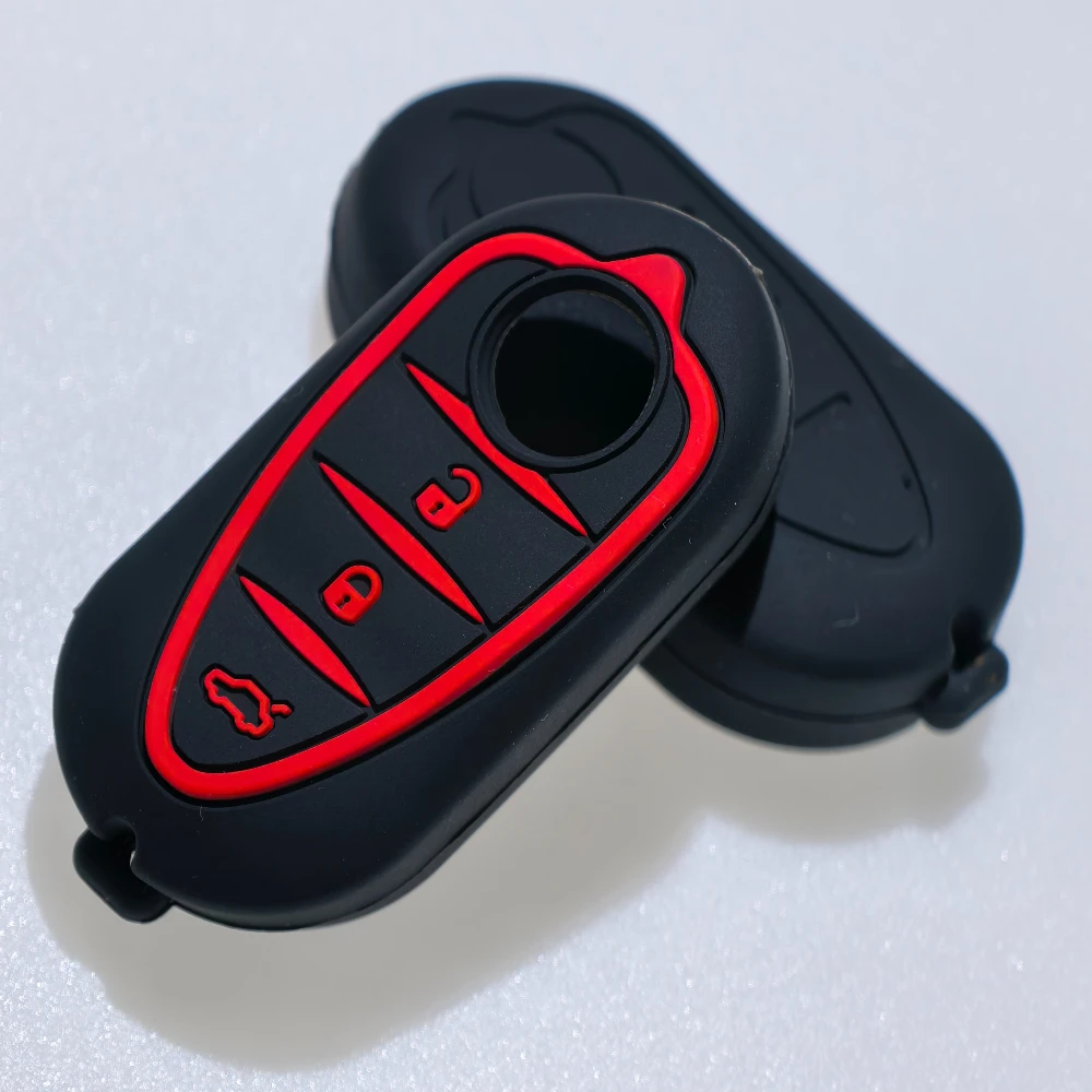 

Silicone Car Remote Key Cover Holder Fob for Alfa Romeo Giulietta Myth Junior 4C Romeo Mito Myth 159 GTO GTA Accessories Shell