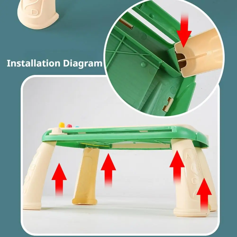 Tavolo da disegno per cartoni animati Puzzle per bambini Lavagna magnetica Giocattolo Graffiti Tavolo da disegno magnetico Giocattolo Montessori per regalo per bambini