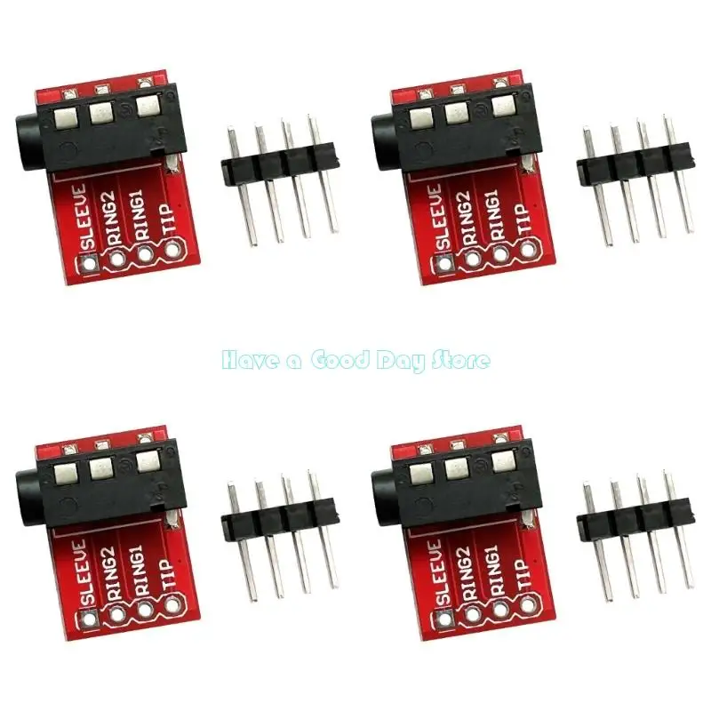 462D TRRS 3.5mm Jacks Breakouts Module Compatible for Headphone And Microphone Circuits DIY Audios Video Interfaces Module
