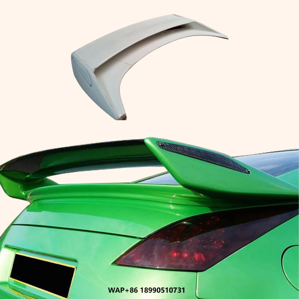 

Car Parts Rear Spoiler for Nissan Fairlady Z 350Z Z33 NIS2 Fiberglass Unpaint Rear Trunk Spoiler Wing