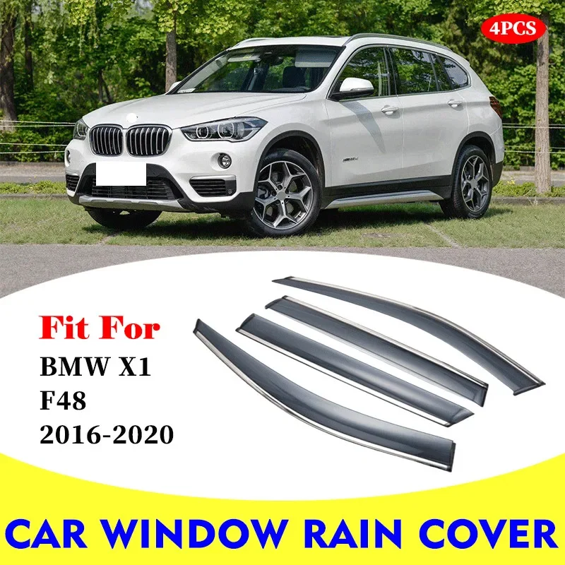 

For BMW X1 F48 window visor car rain shield deflectors awning trim cover exterior car-styling accessories parts 2016-2020