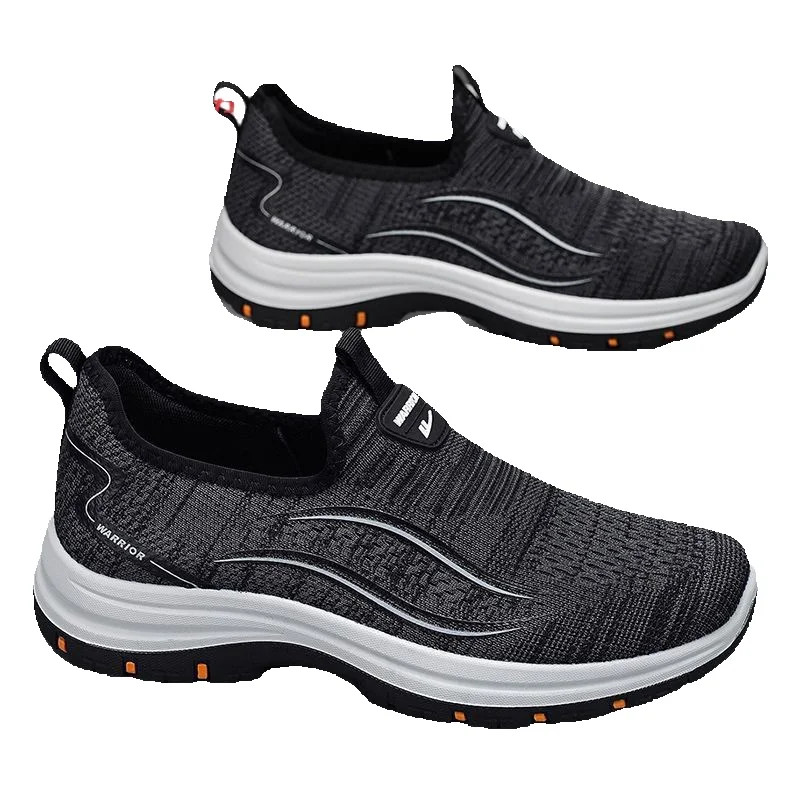 Spring And Summer Breathable New Model Of "Dad Shoes" With Soft Soles, Old Beijing Cloth Shoes, Mesh Slip-on Shoes For The Elderly, Men's Shoes_vogvips.com