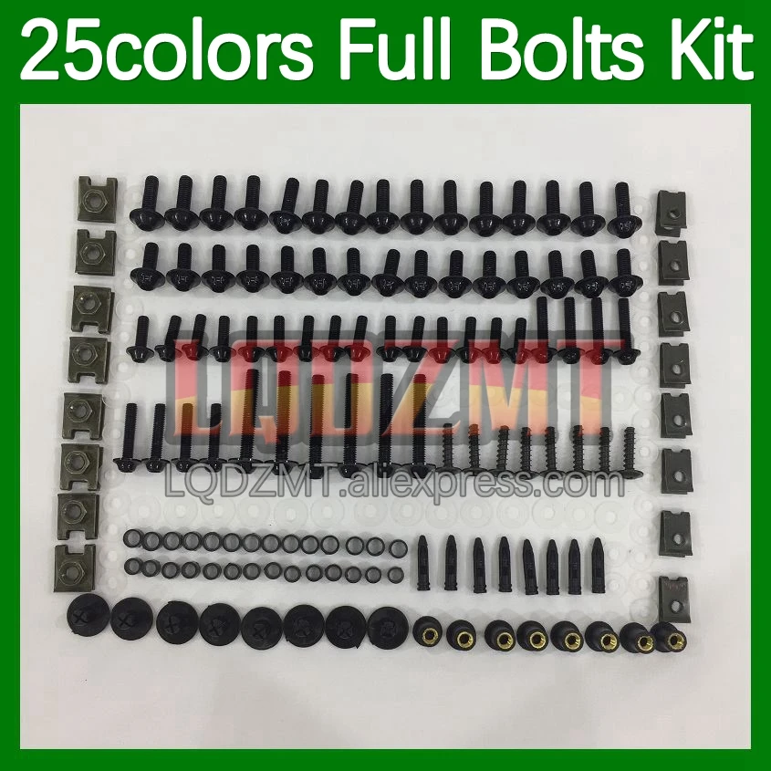 268pcs Body Bolt Full Screws Kit For YAMAHA YZF-R3 R 25 YZFR3 YZF-R25 YZFR25 YZF R3 R25 17 18 2017 2018 Fairing Bolts screw Nut