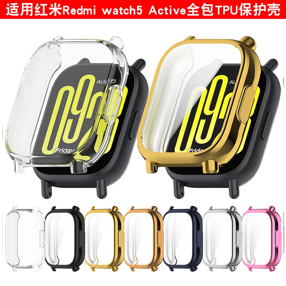 TPU Protective Case For Redmi Watch 5 Active/Lite Full Screen Protector Shell Bumper Cover