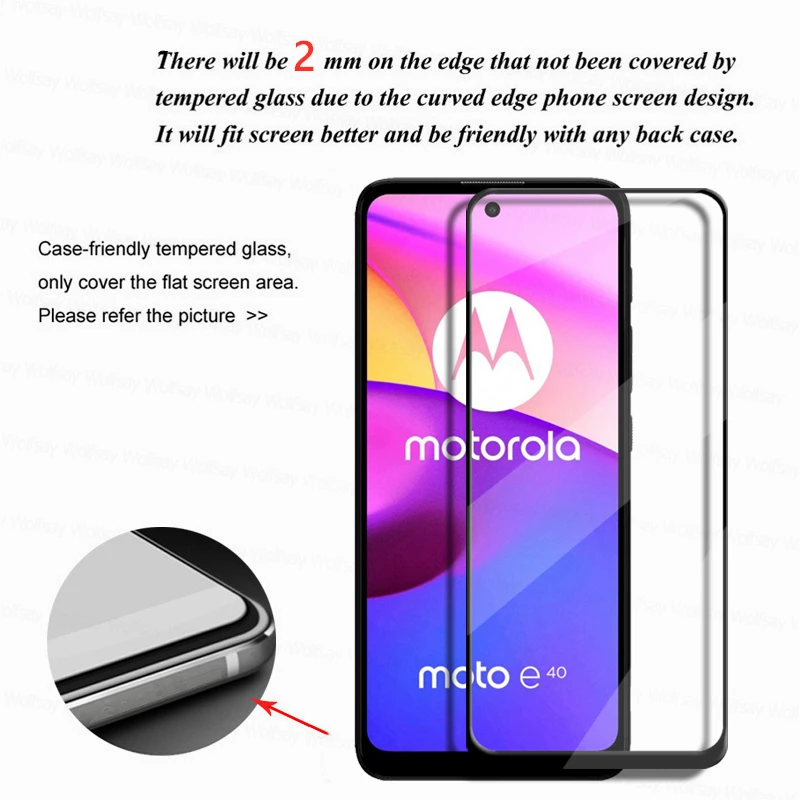 For Motorola Moto E40 Glass Screen Protector For Motorola Moto E40 Tempered Glass Protective Phone Film For Moto E40 E30 E20 G30