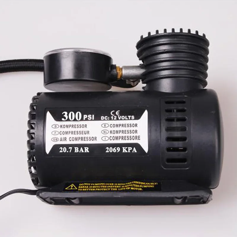12V Auto Electric Air Pump 300Psi Air Compressor Tire Mini Car Tire Inflator Auto Repair Accessories for Inflator High Quality