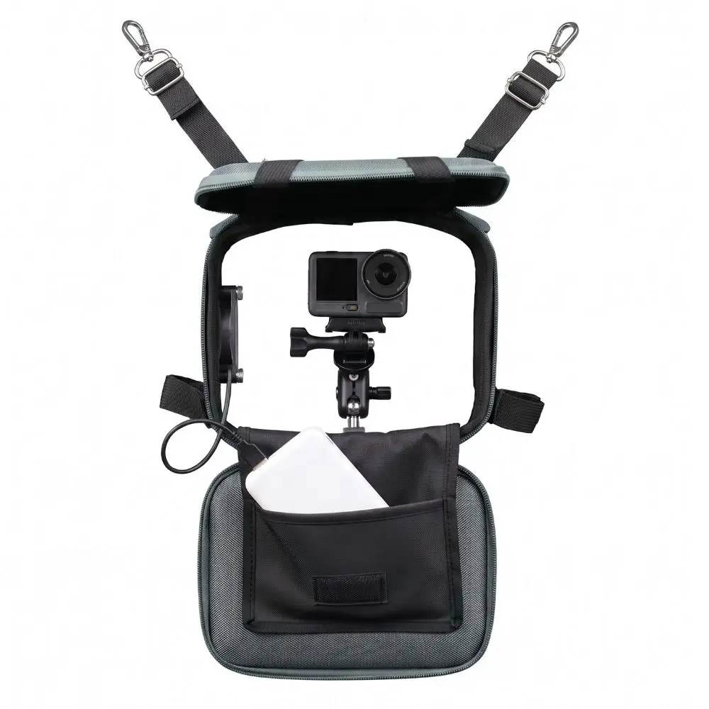 Universal Action Camera Fence-Shooting Cooling Case Fence Mount Camera Bag for DJI Action 6/5/4/Nano/Pocket/Insta360