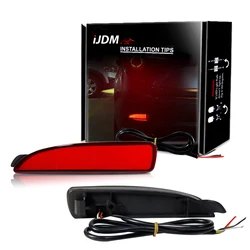 iJDM LED Bumper Reflector Lights For Mazda 3 5 6 Function as Tail,Brake & Rear Fog Lamps,Turn Light,For Mazda 3 Rear side marker