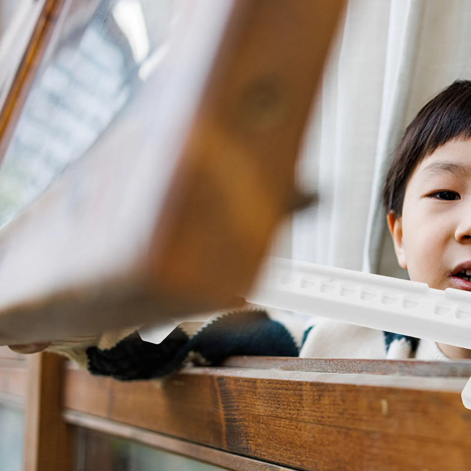 

Window Security Bar ABS Material Child Safety Lock Baby Proof Sliding Window Limiter Anti-Theft Lock Security for Home