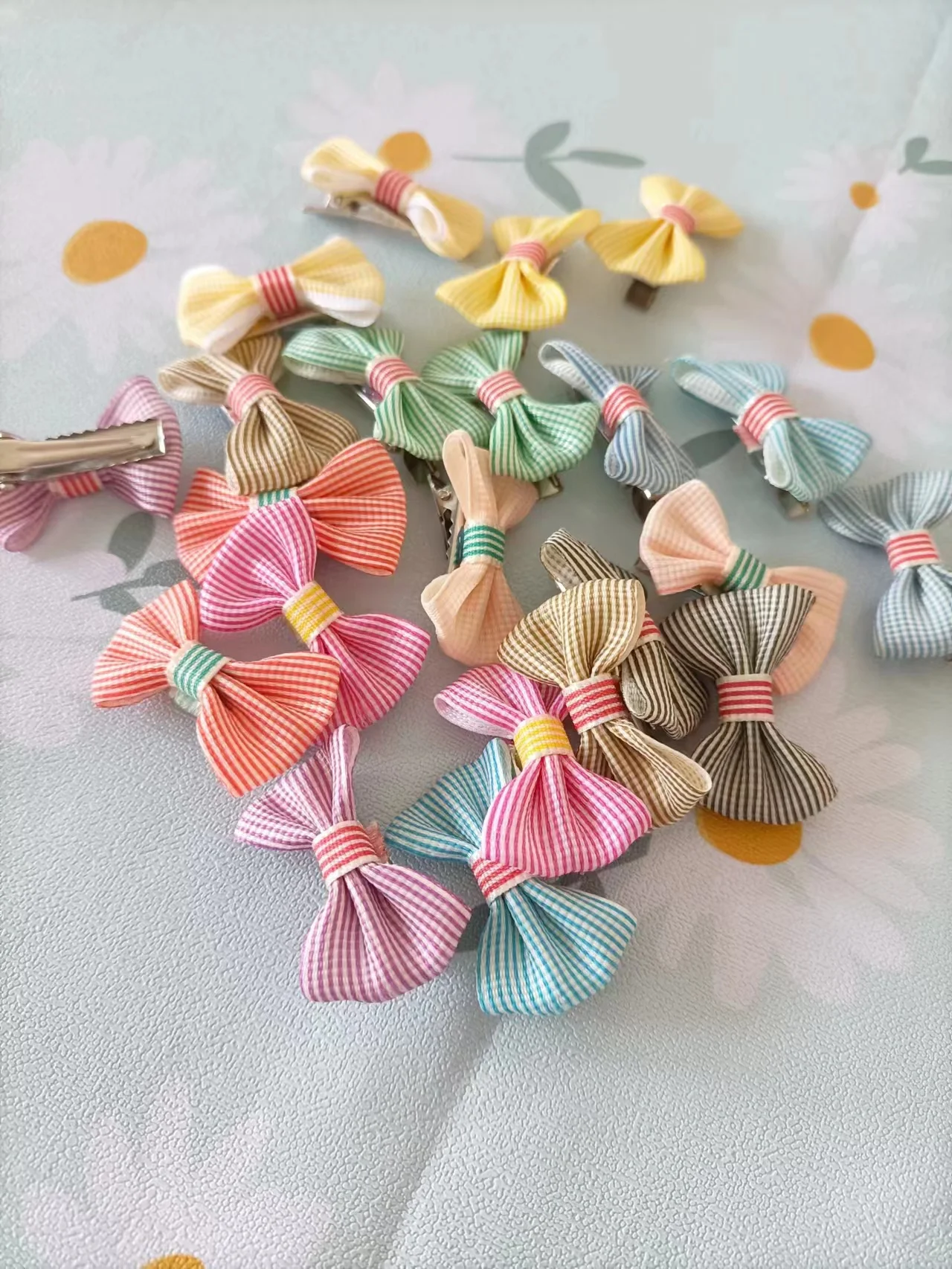 5pcs Cute Dog Hair Clips Puppy Hairpin Pet Cat Handmade Hairpin Pet Bow Hair Accessories Multicolor