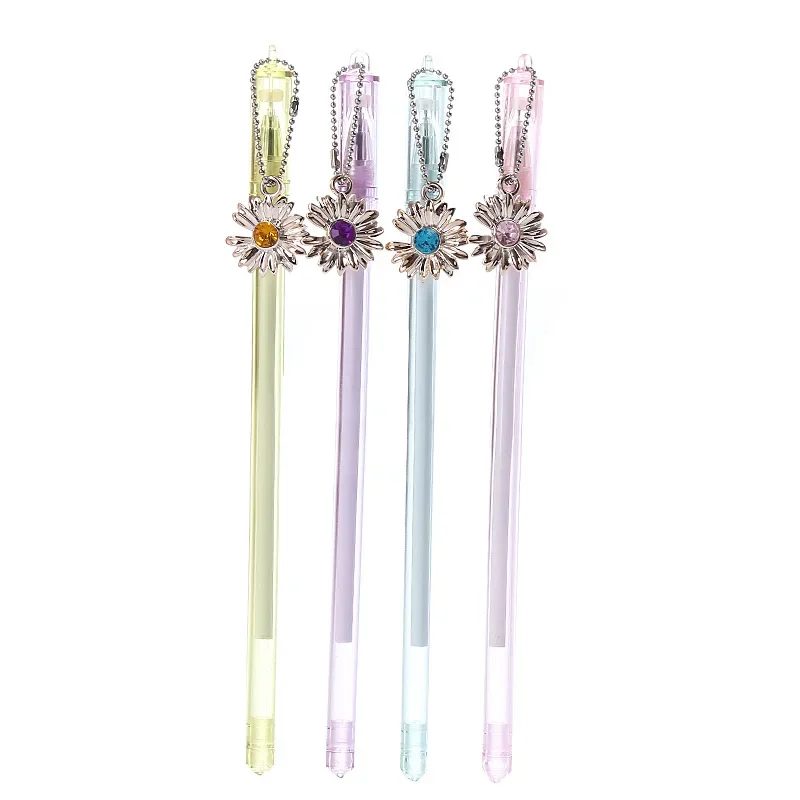 

50 шт., креативный драгоценный камень Zou Ju, кулон, ручка-роллер, сетка, красная подвеска в форме сердца для девочек, студенческая ручка, офисные канцелярские принадлежности, подпись