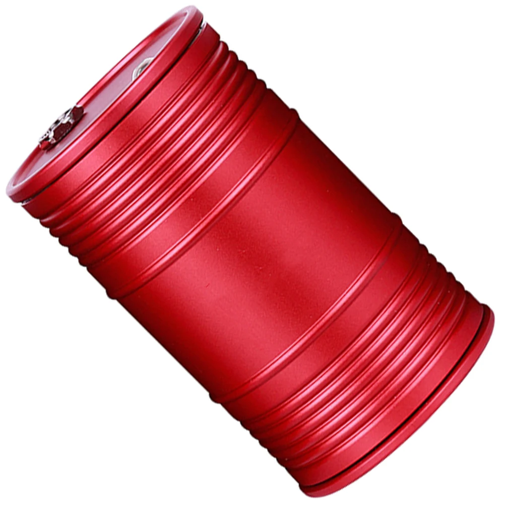 

Car Ashtray Soot Collector Red Color Smokeless Ash Tray Indoor Mini Ashtray With Lid Cig Holder Home Use Easy Clean Aluminum