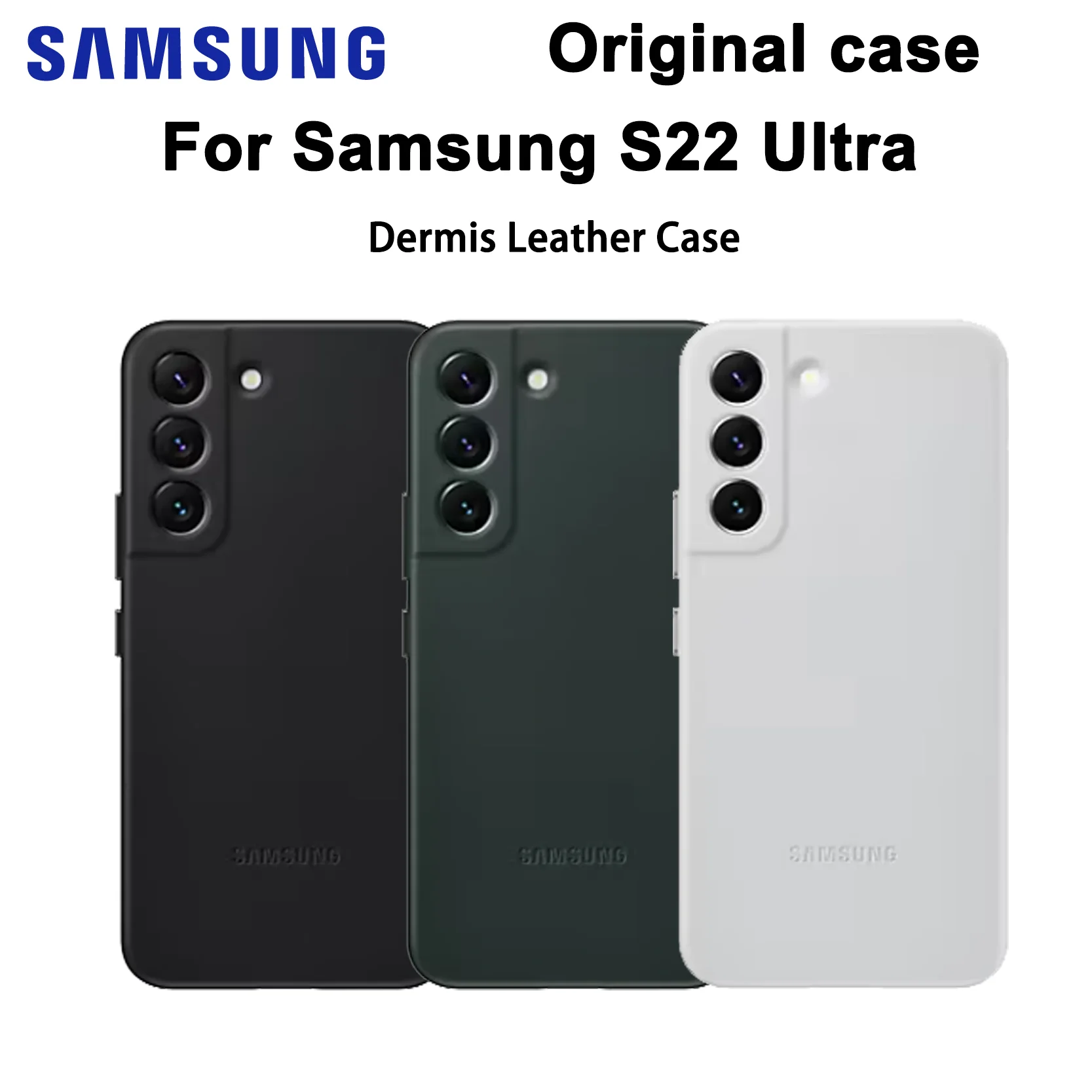 

Original Case for Samsung Galaxy S22 Genuine Leather Cover, Premium Real Leather Protective Case for S22 Model