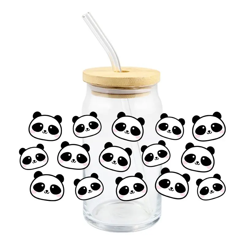 Small Animals UV DTF Wrap Transfer Stickers Funny Cartoon Design Wrap For 16oz Glasses Cups Mugs Waterproof Decal