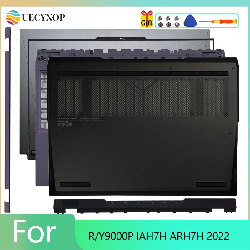 

NEW Housing FOR R/Y9000P IAH7H ARH7H 2022 LCD Back Cover Front Bezel Palmrest Bottom Case Laptop replace cover