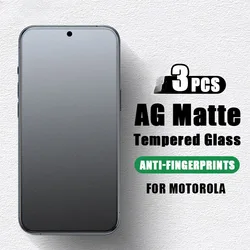 3Pcs Matte Tempered Glass For Motorola G14 G54 G84 G73 G53 G23 G13 Screen Protectors For Moto Edge X30 30 20 Pro ThinkPhone