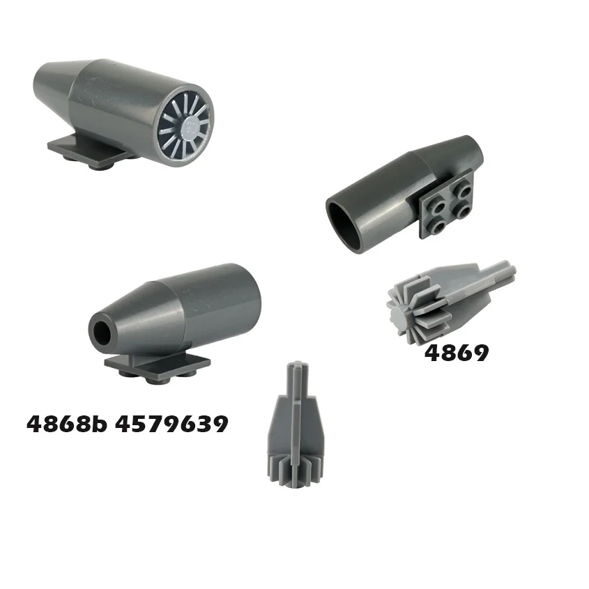 4869 Śmigła silnika do modeli, klocki konstrukcyjne, części 2x2, duży silnik samolotowy 4868b, zabawka do składania, klocki MOC, akcesoria