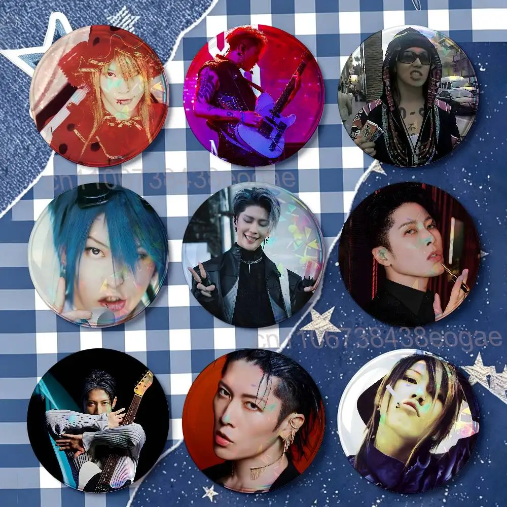 G-Guitarist M-MIYAVI Badges Round Nijigen Otaku Culture IP peripheral products 58mm 44mm 32mm 75mm 25mm Mini