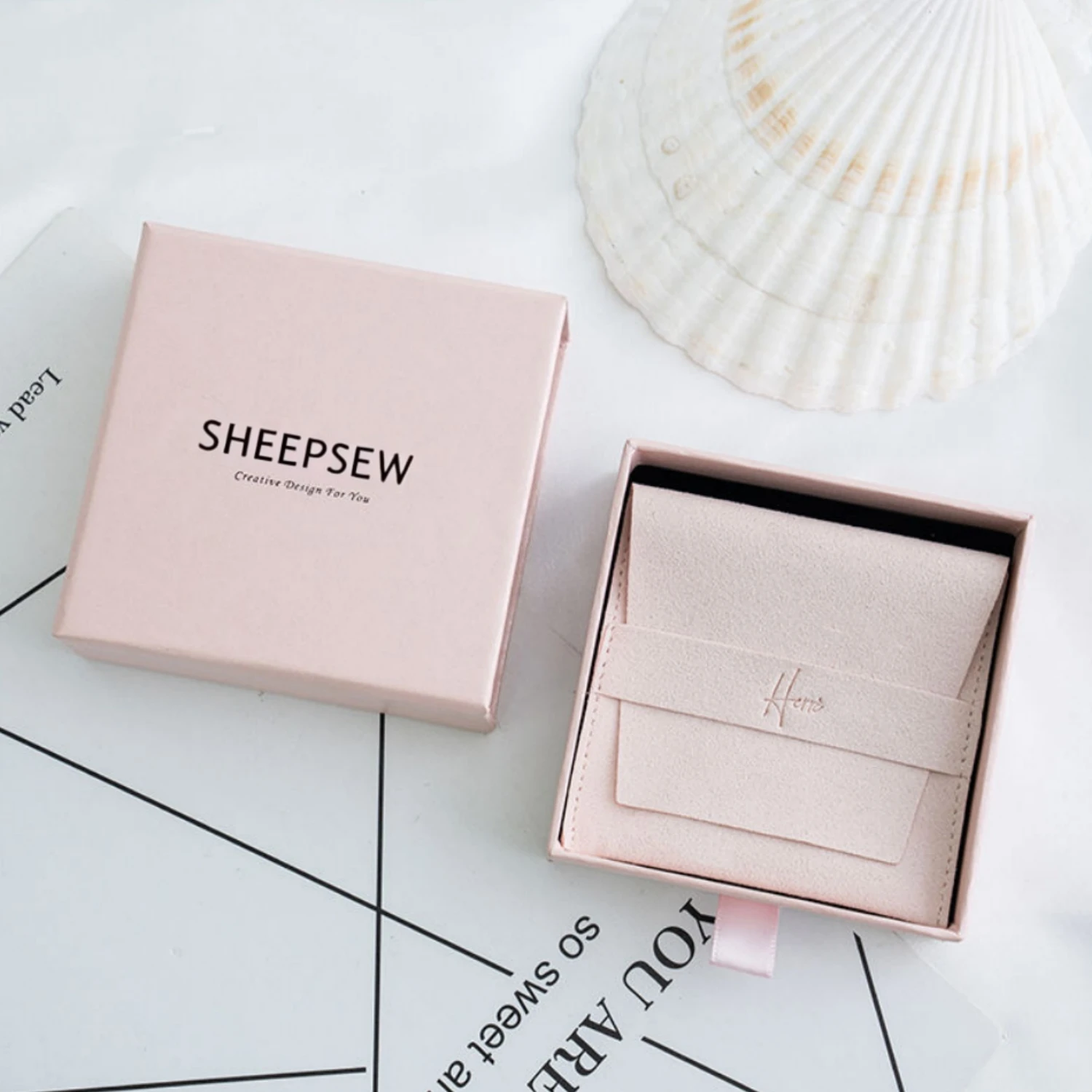 20pcs-pink-fashion-luxurious-microfiber-envelope-jewelry-pouch-bag-custom-logo-paper-jewelry-package-set-coffret-schmuck-boxes