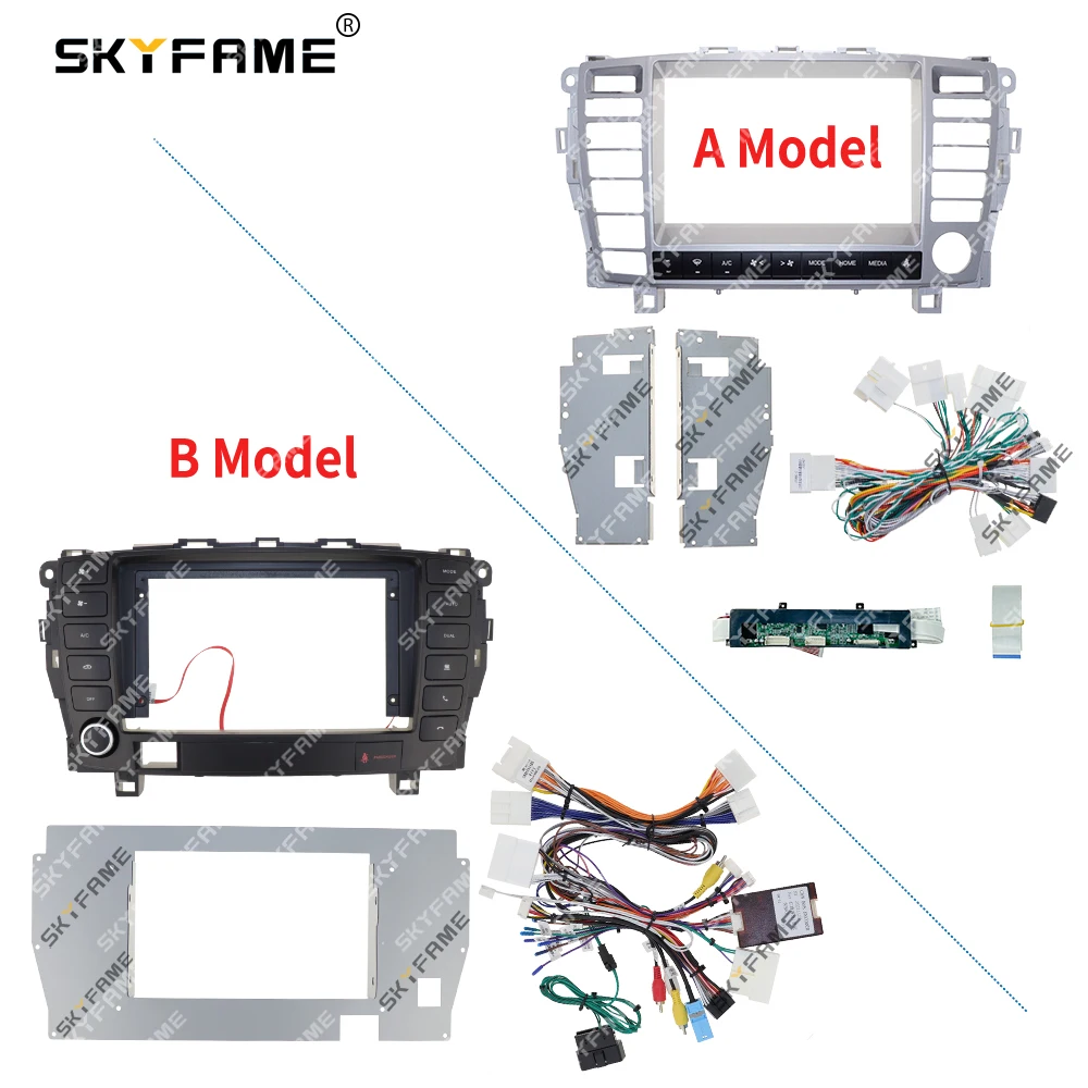 

SKYFAME Car Frame Fascia Adapter Canbus Box Android Radio Dash Fitting Panel Kit For Toyota Crown Majesta S180