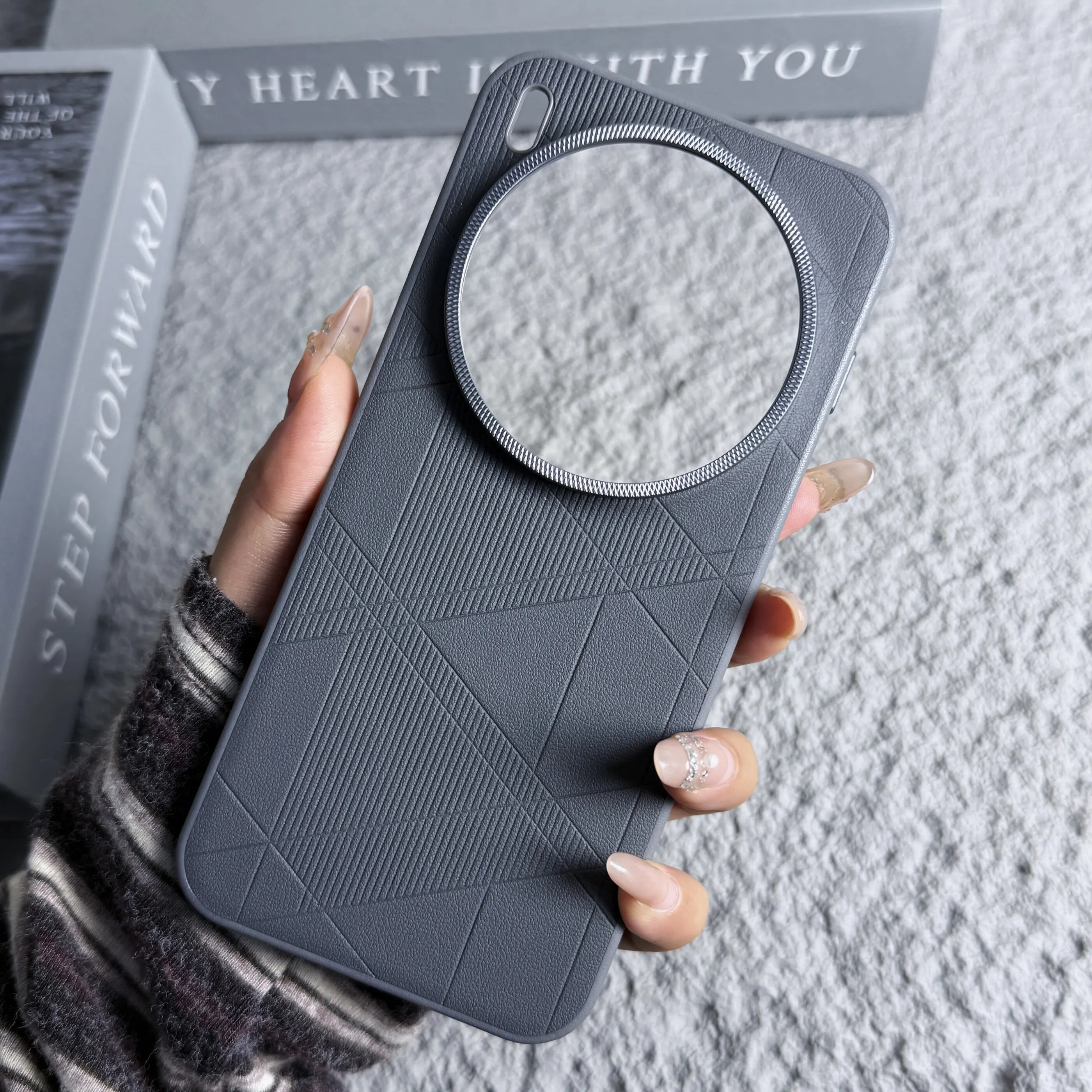 

Luxury Matte Leather Case For VIVO X300 Ultra Pro Shockproof Bumper Cover Non-slip Hard Back Shell Phone Accessories