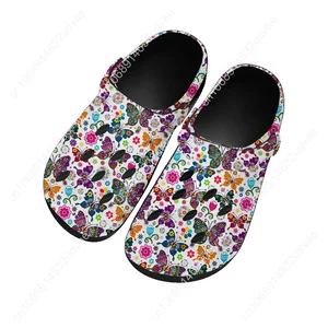 Butterfly Sandals Women Teenager Home Fashion Water Shoe High Quality Garden Breathable Comfort Beach Hole Slippers