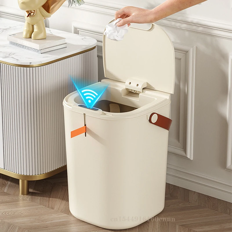 

Новый умный индукционный мусорный бак для спальни, дома, портативный мусорный бак для веревки, индукционный мусорный бак для ванной комнаты, lixeira sensor automático