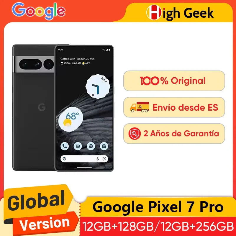 Google Pixel 7 Pro Global Version 5G Smartphone 6.7'' 120Hz Display with LTPO 50MP Triple Camera IP68 5000mAh Battery Mobile