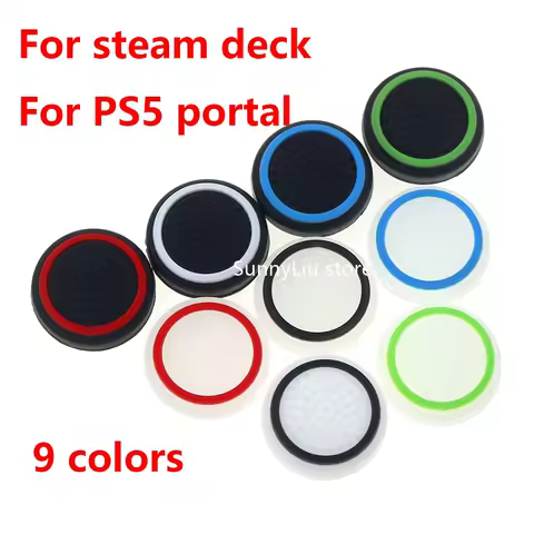 100pcs 9 colors Glow Luminous Non-slip Silicone Joystick Caps For steam deck for PS5 portal Silicone Soft Thumb Stick Grip Cap