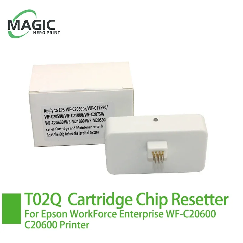 

European Version Compatible For T02Q Ink Cartridge Chip Resetter for Epson WorkForce Enterprise WF-C20600 C20600 Printer