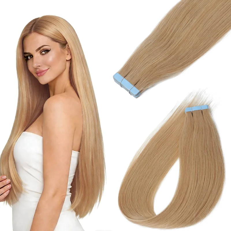 

Наращивание волос Remy из натуральных человеческих волос с премиальной машинной лентой-основой из полиуретана, шелковисто-мягкие, гладкие, бесшовные, 16-22 дюйма, прочные, износостойкие