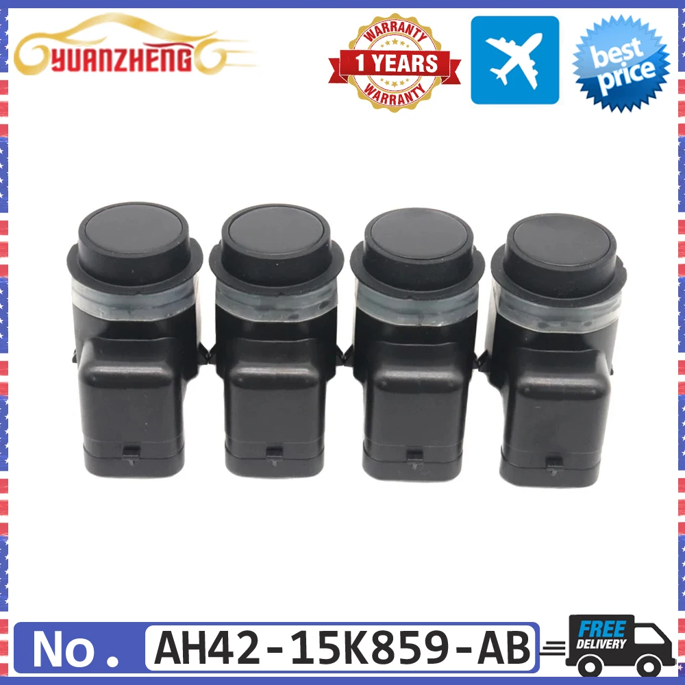 

4PCS Car Black PDC Bumper Distance Control Parking Sensor AH42-15K859-AB For Land Rover Discovery 4 Evoque Range Rover Jaguar