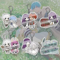 Sousou no Frieren Himmel Fern Stark Kawaii Acrylic Keychain Keyring Strap Figure Hanging Accessories