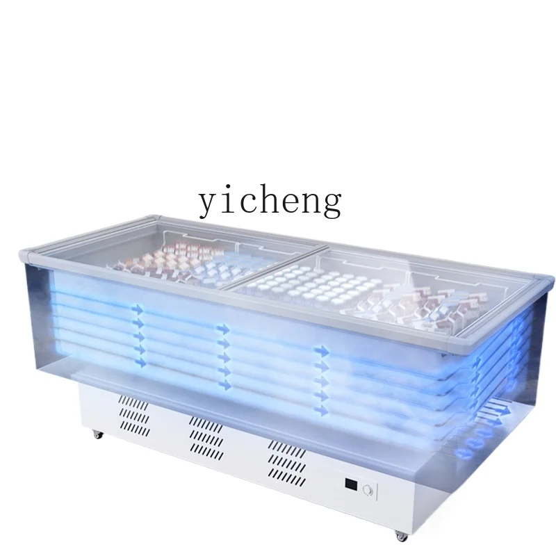 

ZK commercial large-capacity freezer refrigerator refrigerated display cabinet horizontal island cabinet